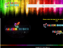 Tablet Screenshot of falcon-signs.com